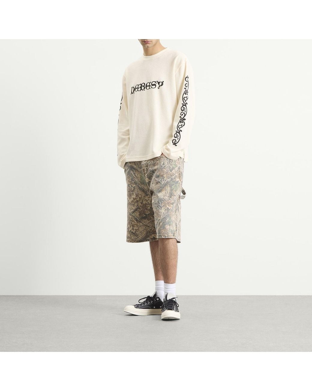 Heresy Natural Wrought Long Sleeve Waffle T-Shirt for men