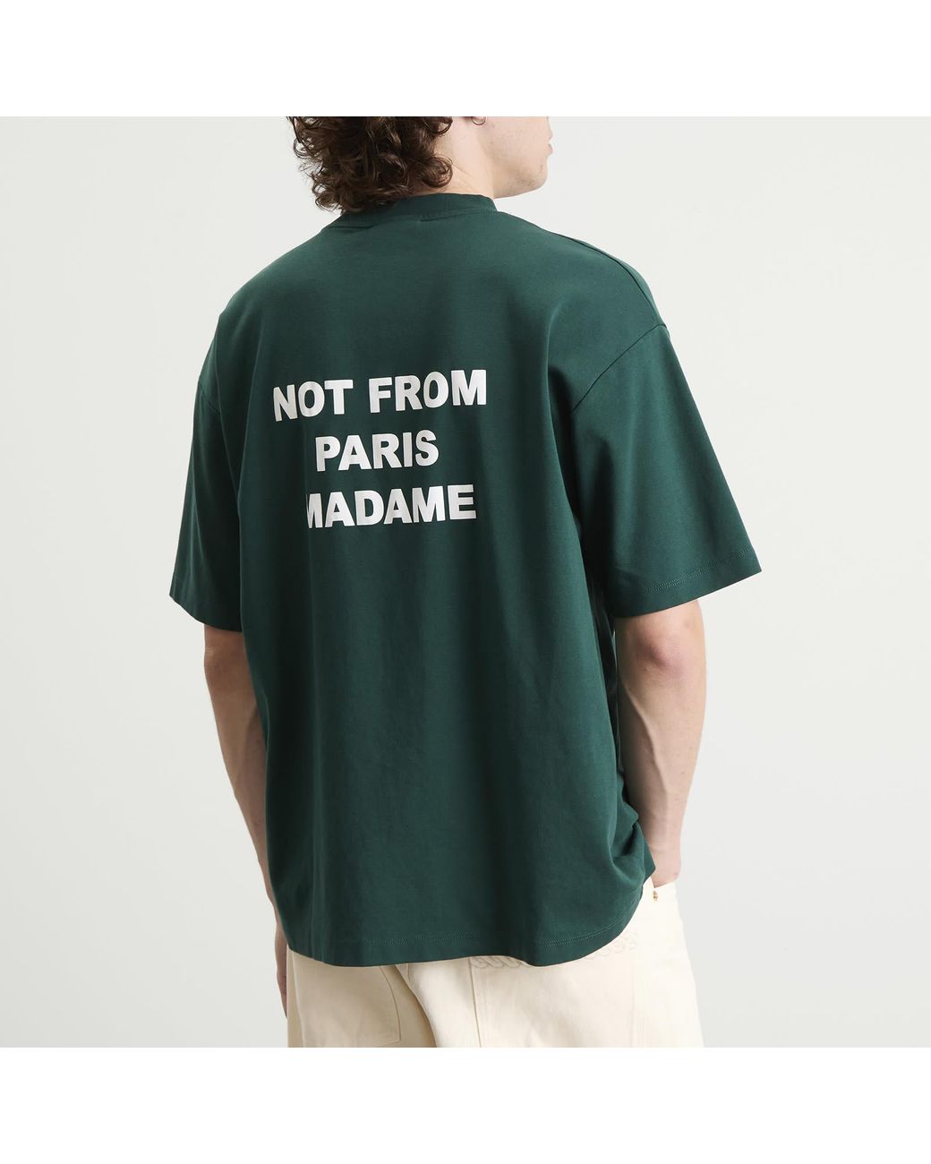 Drole de Monsieur Green Not From Paris Madame T-Shirt for men