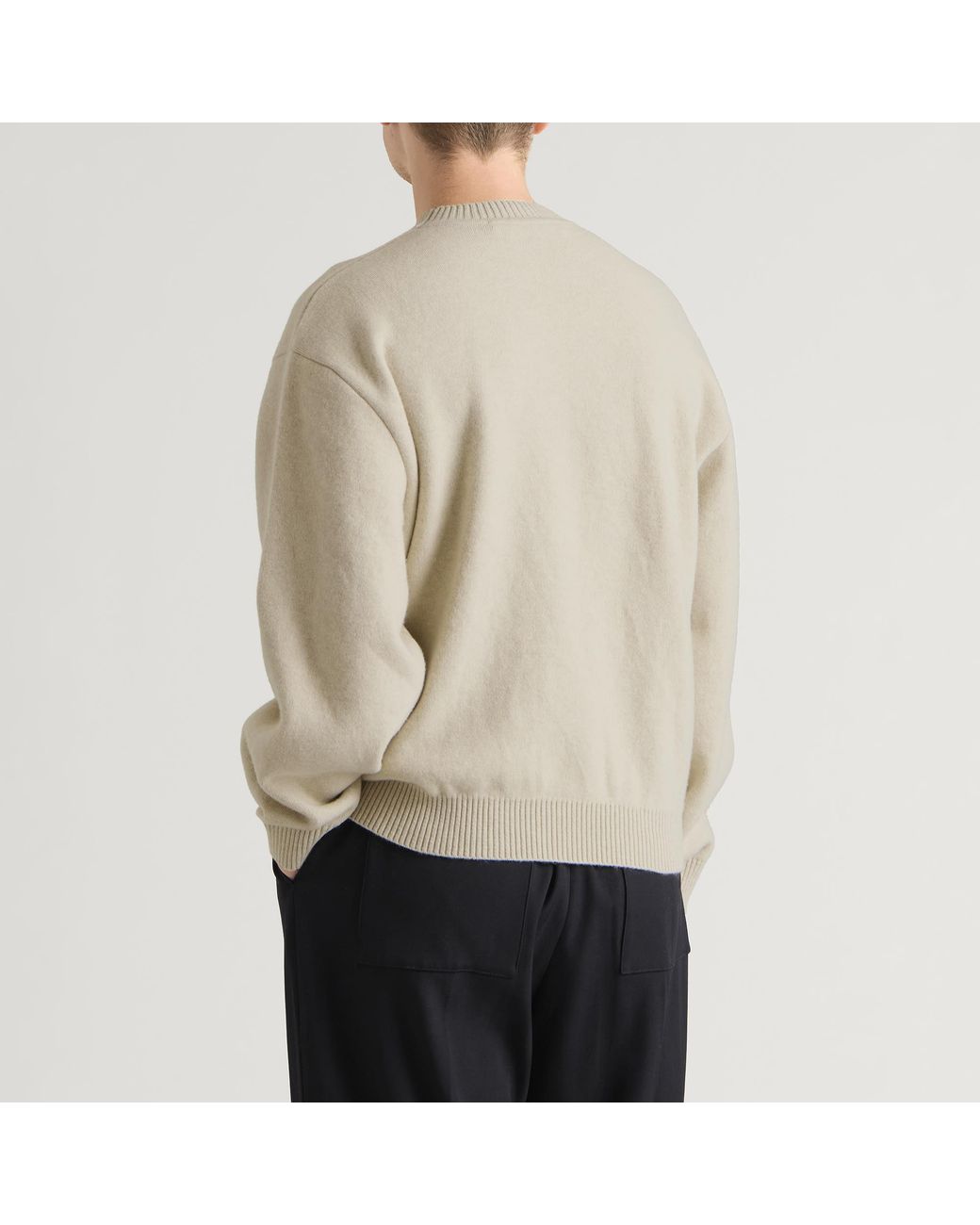 Jacquemus Natural Wool Cashmere Jumper for men