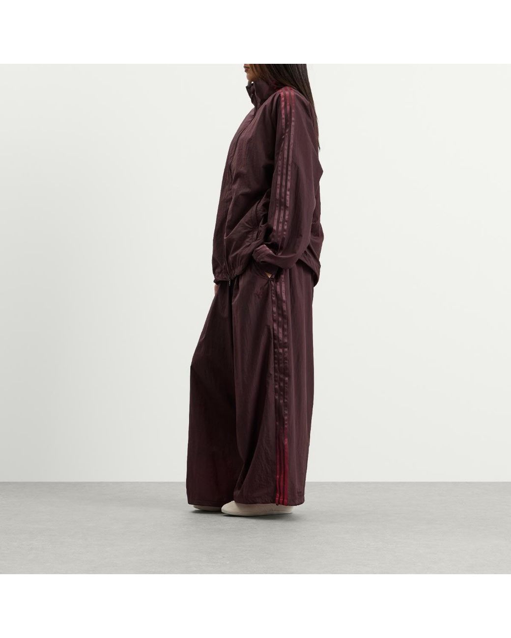 Y-3 Purple Gradient Stripes Wide Leg Trousers