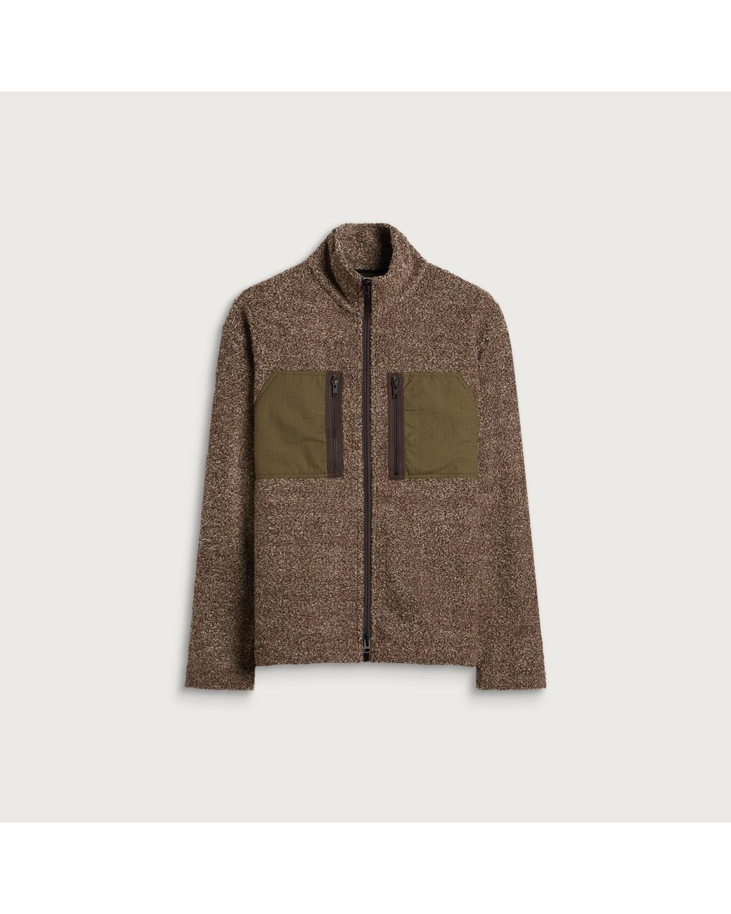 Cafe Mountain Brown Mountain Fleece Jacket for men