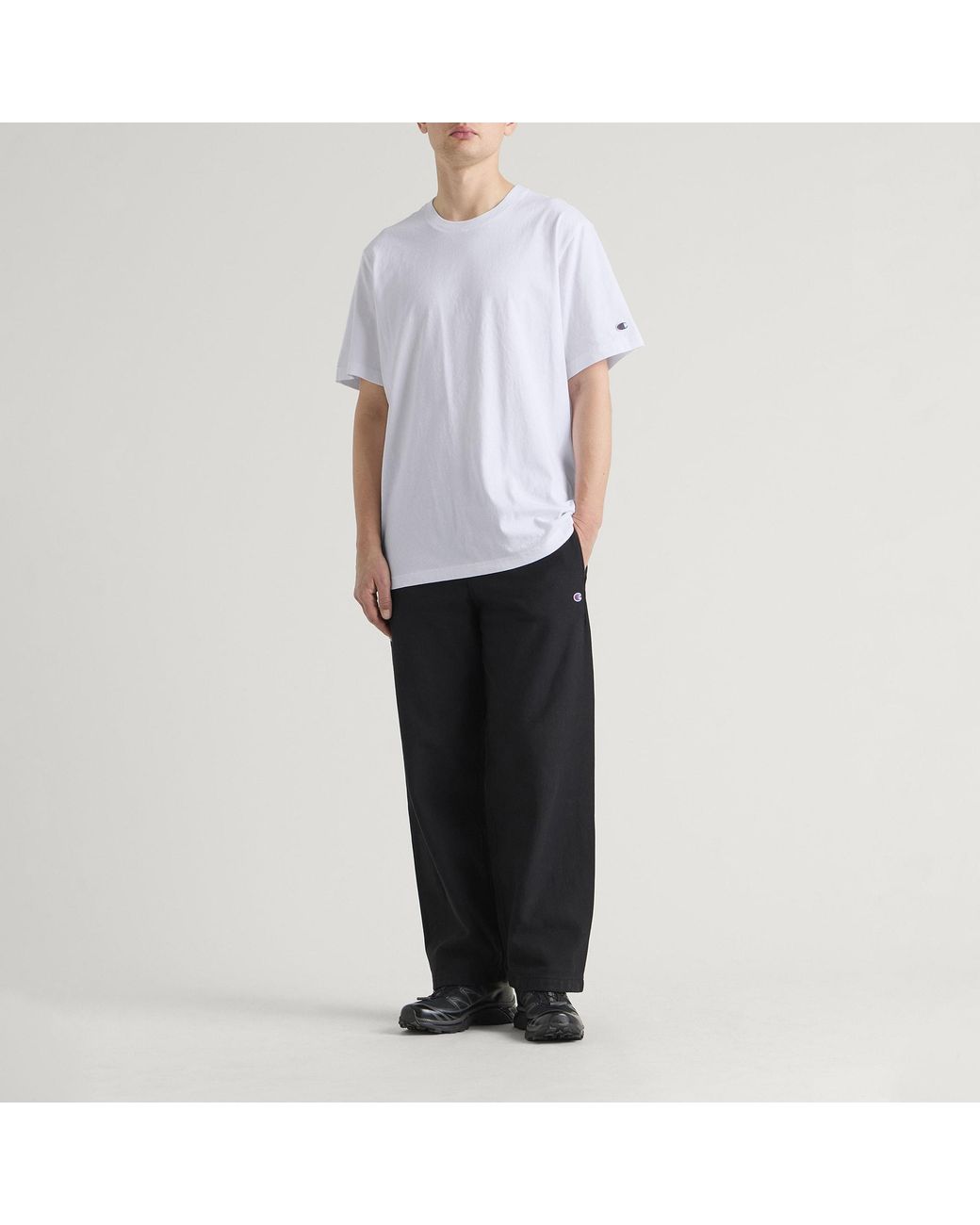 Champion White Reverse Weave Relaxed T-Shirt for men
