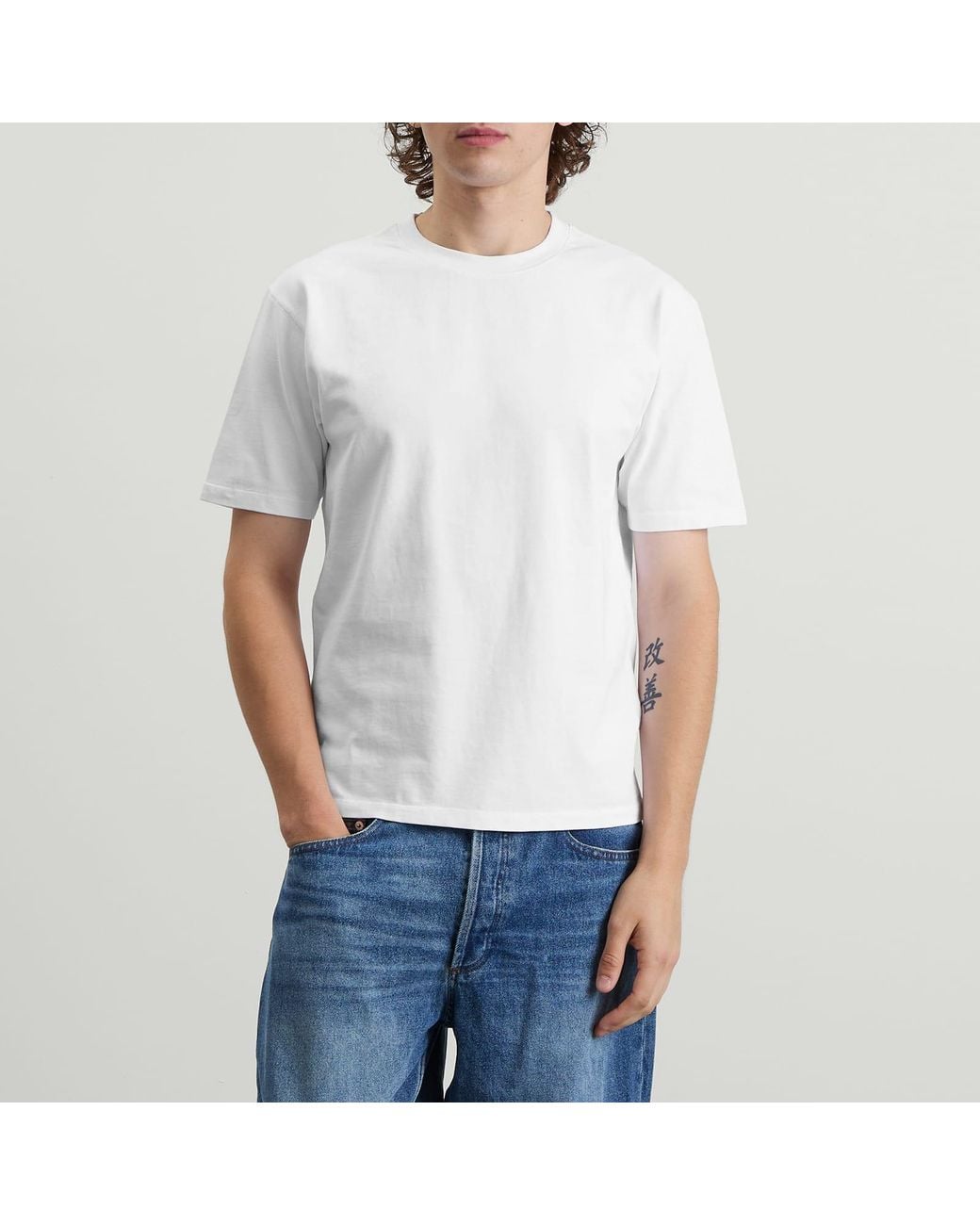 Drake's White Hiking T-Shirt for men