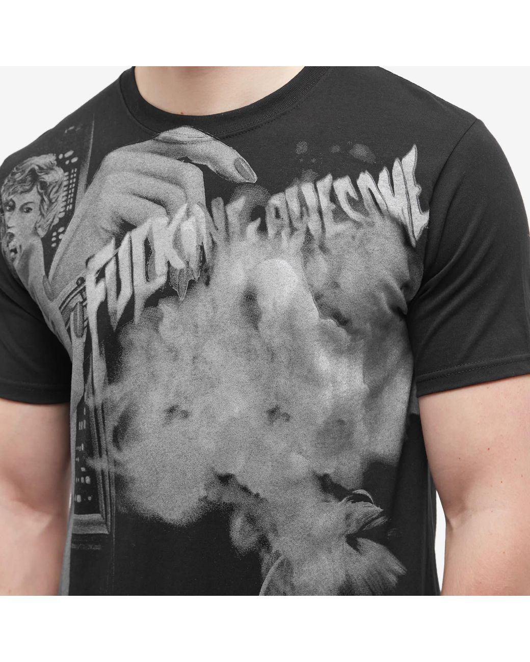 Fucking Awesome Men's Black Smoke T-shirt