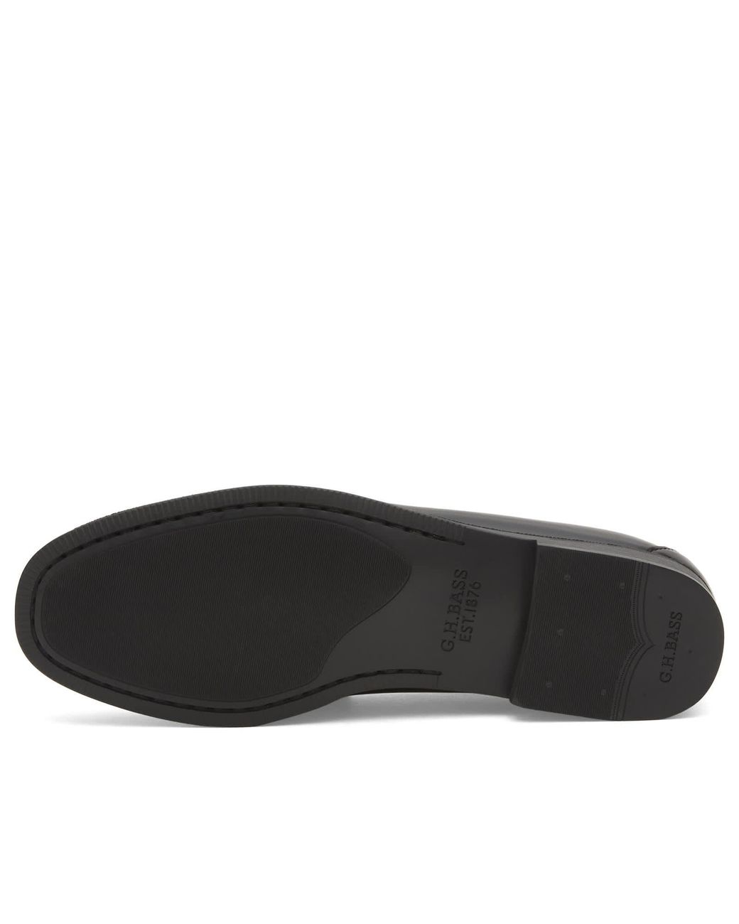 G.H.BASS Black Easy Weejun Larson Flag Loafer for men
