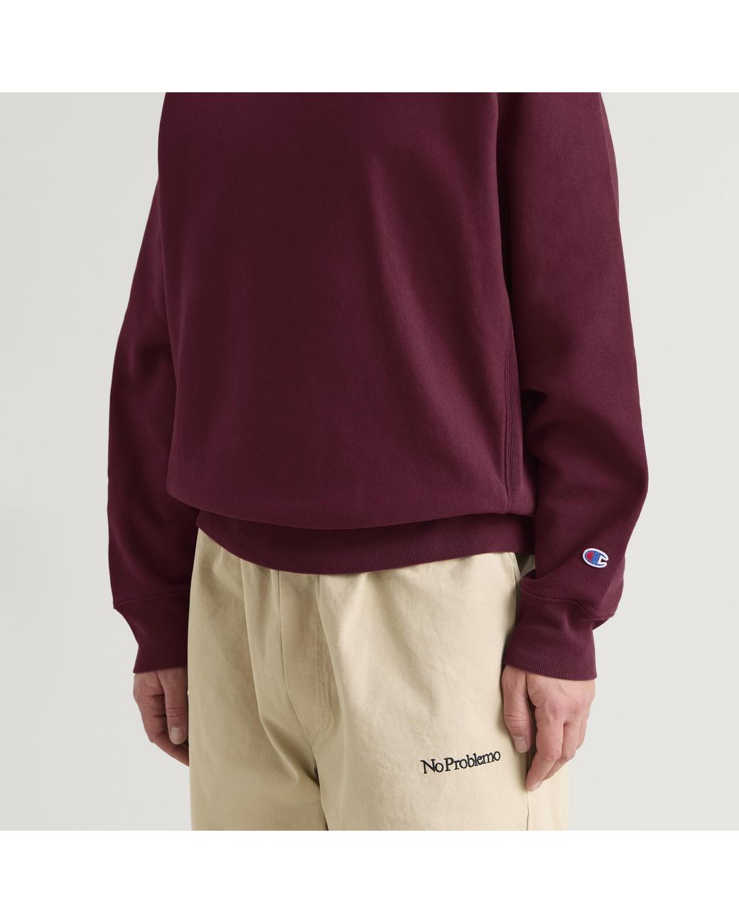Champion Purple Reverse Weave Relaxed Sweatshirt for men