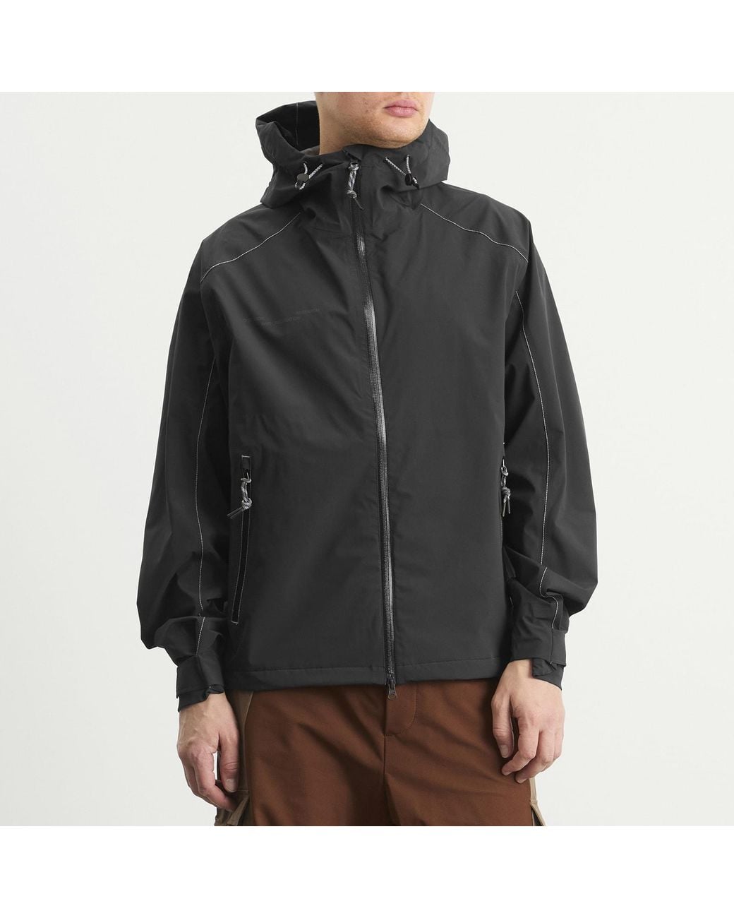 KA_YO_Prototype Black 3-Layer Shell Jacket for men