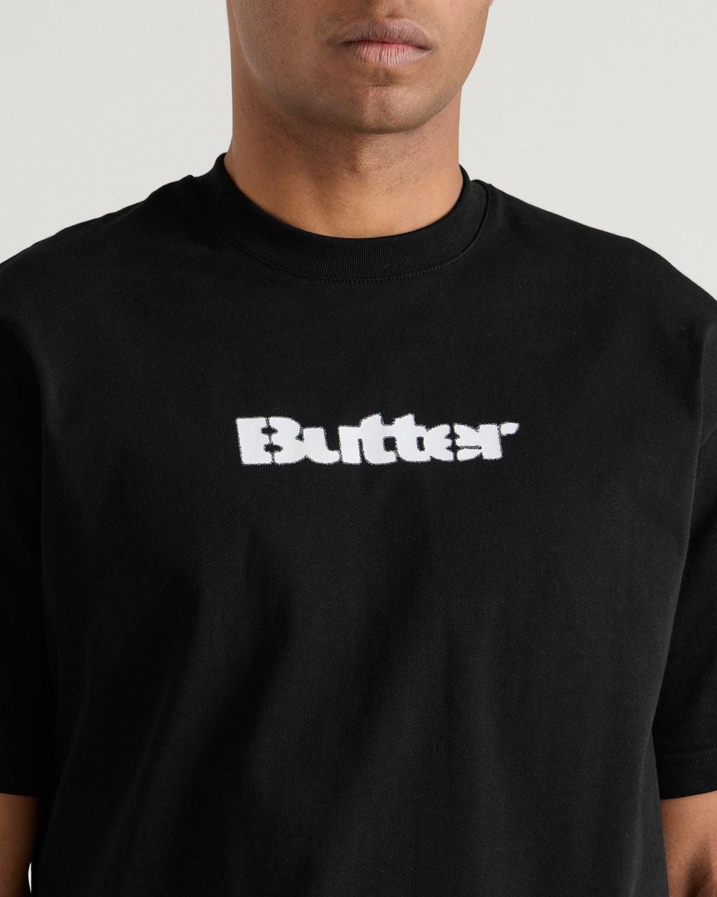 Butter Goods Stencil Logo T-Shirt in Black for Men | Lyst