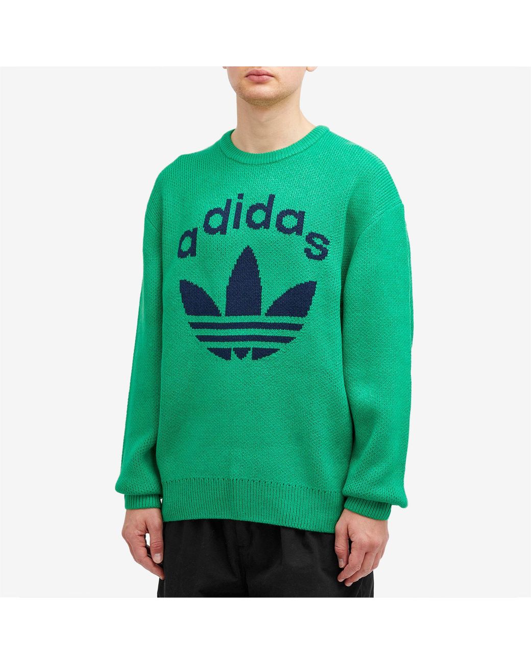 adidas knitted crew sweat