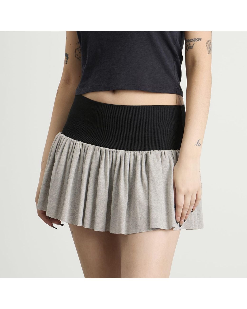 GIMAGUAS Black Charlie Mini Skirt