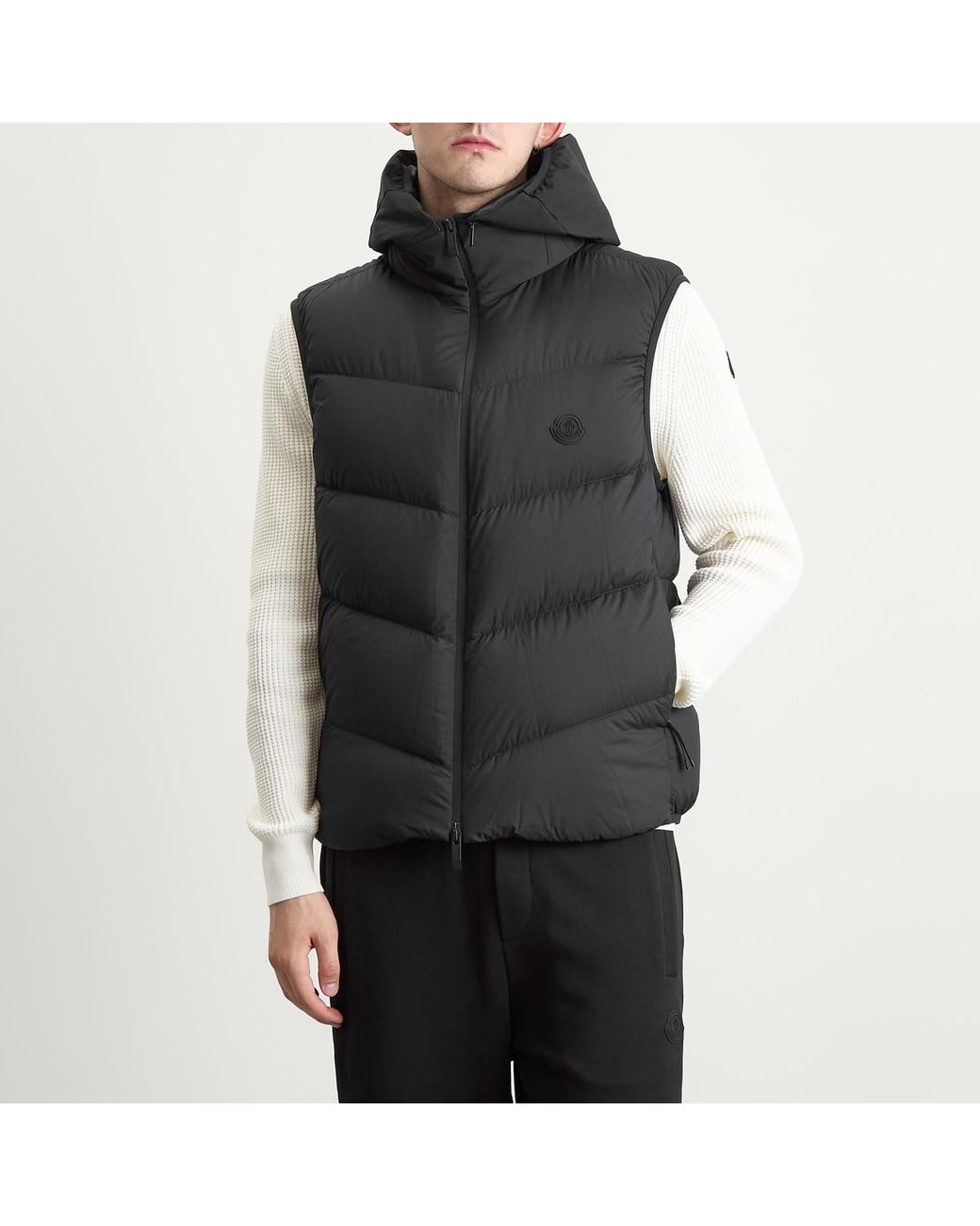 Moncler Black Guersac Vest Jacket for men