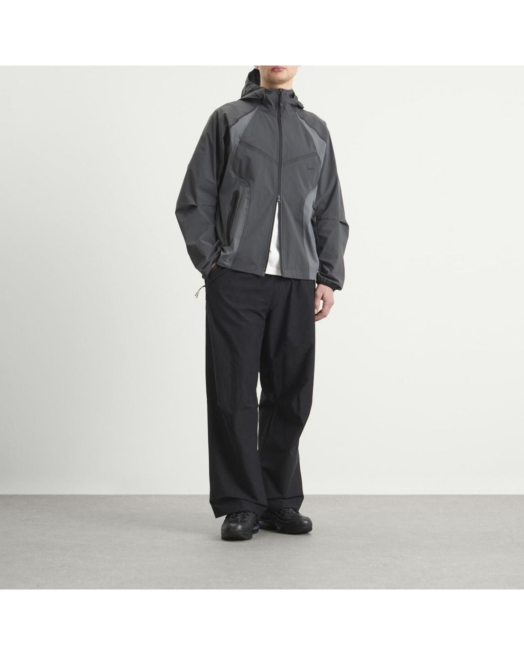 Nike Gray Tech Woven Pro Oversized Jacket for men