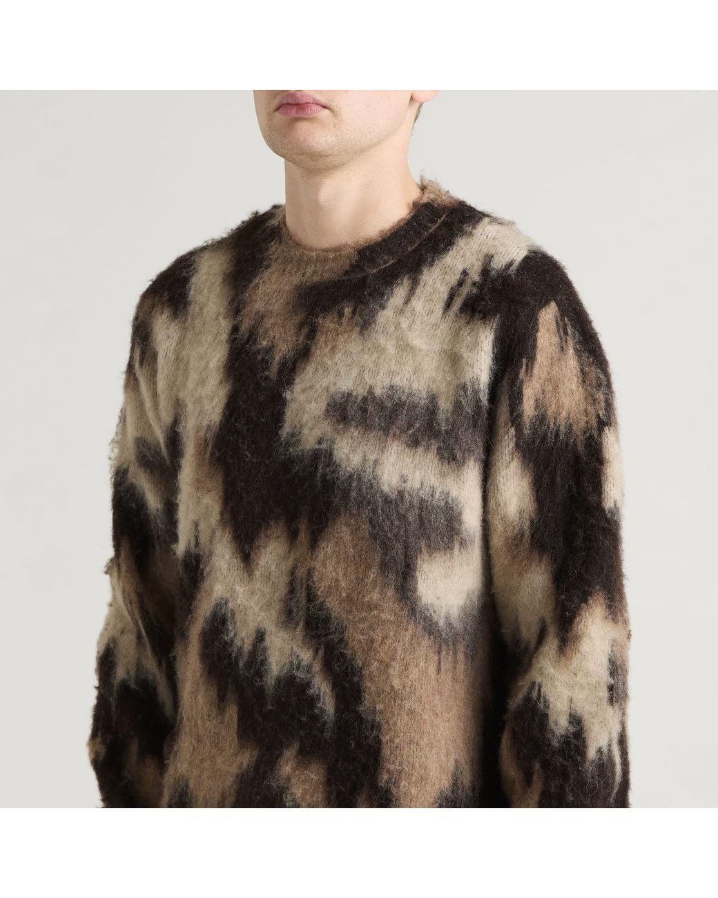 Les Deux Brown Forrest Crew Neck Jumper for men