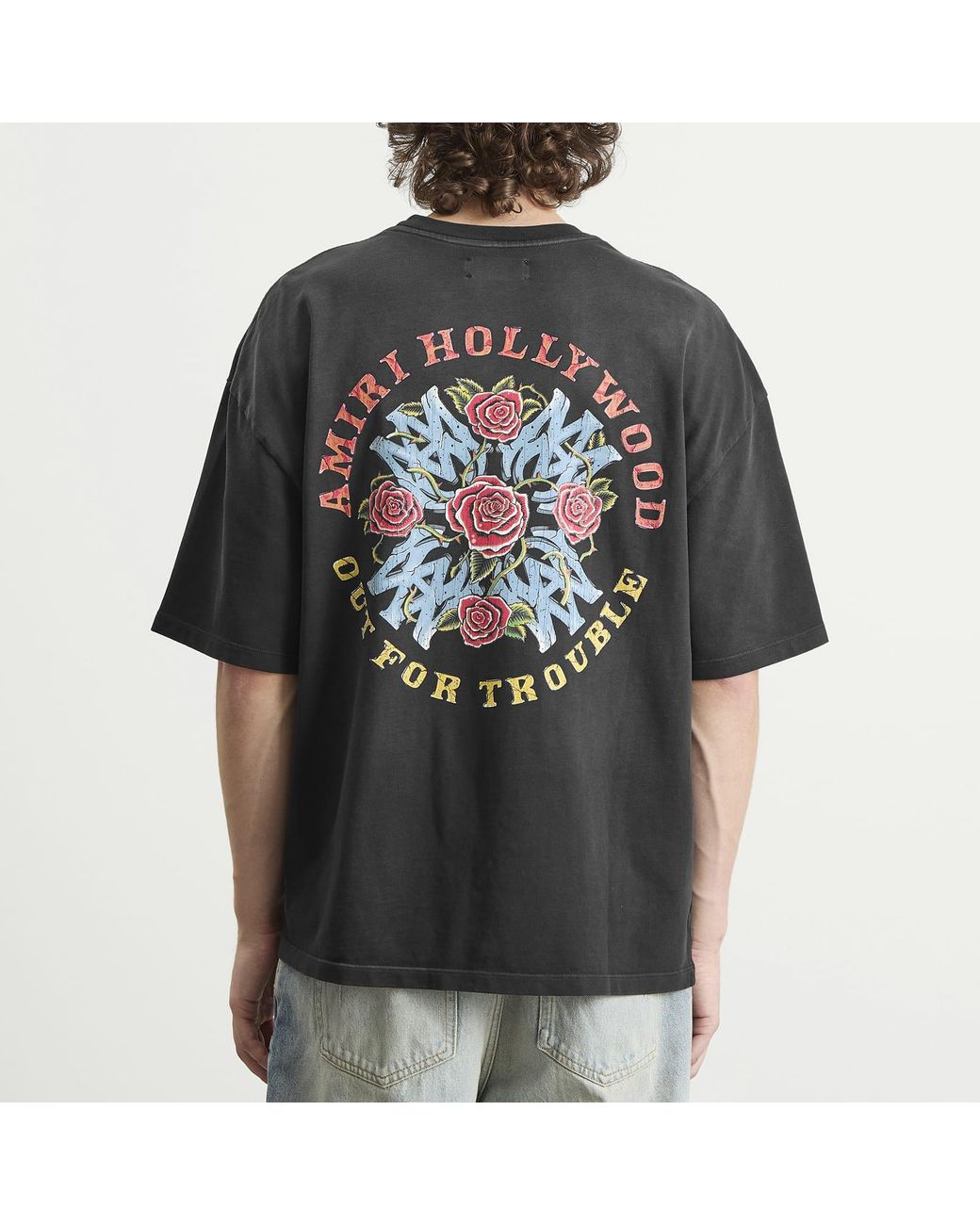 Amiri Out For Trouble Oversized T-Shirt in Black for Men | Lyst