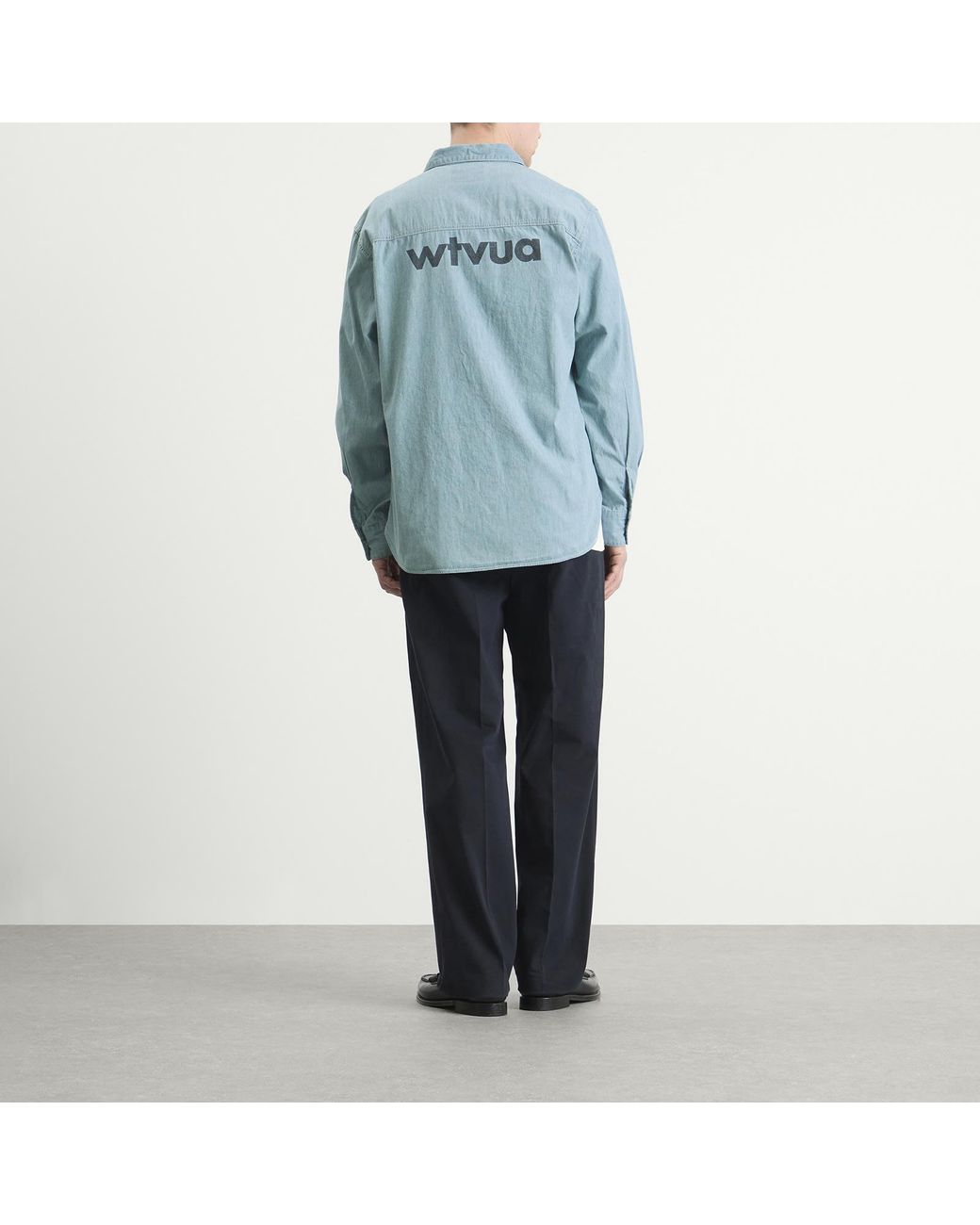 (w)taps Blue Cb Long Sleeve Shirt for men