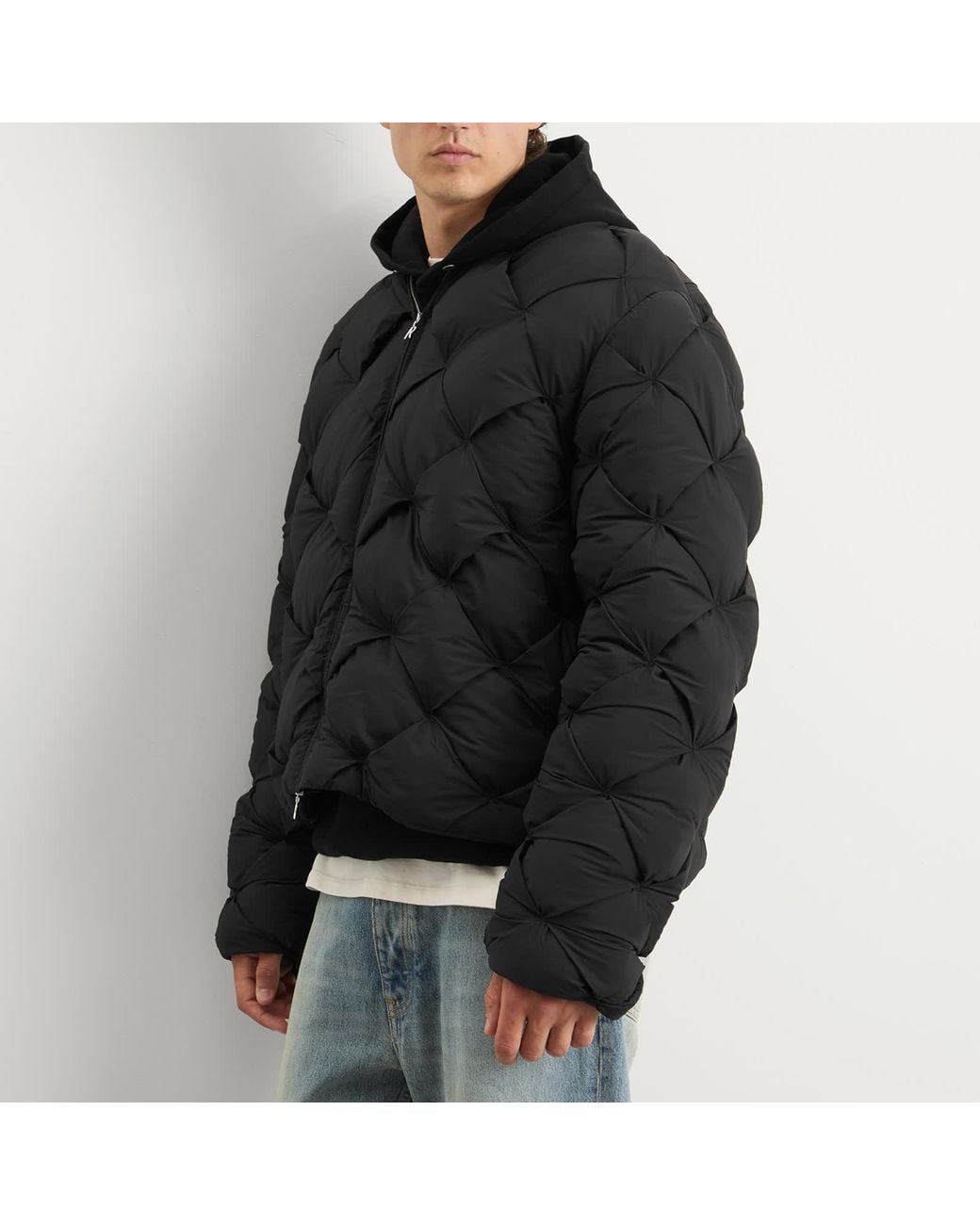 Represent Black Pillow Puffer Jacket for men
