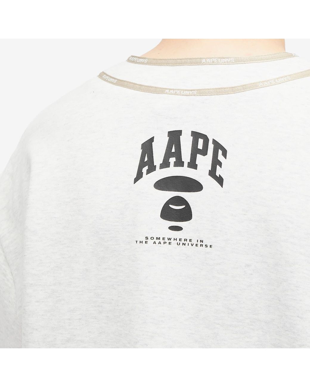 Aape By A Bathing Ape Aape Baseball Shirt in White for Men
