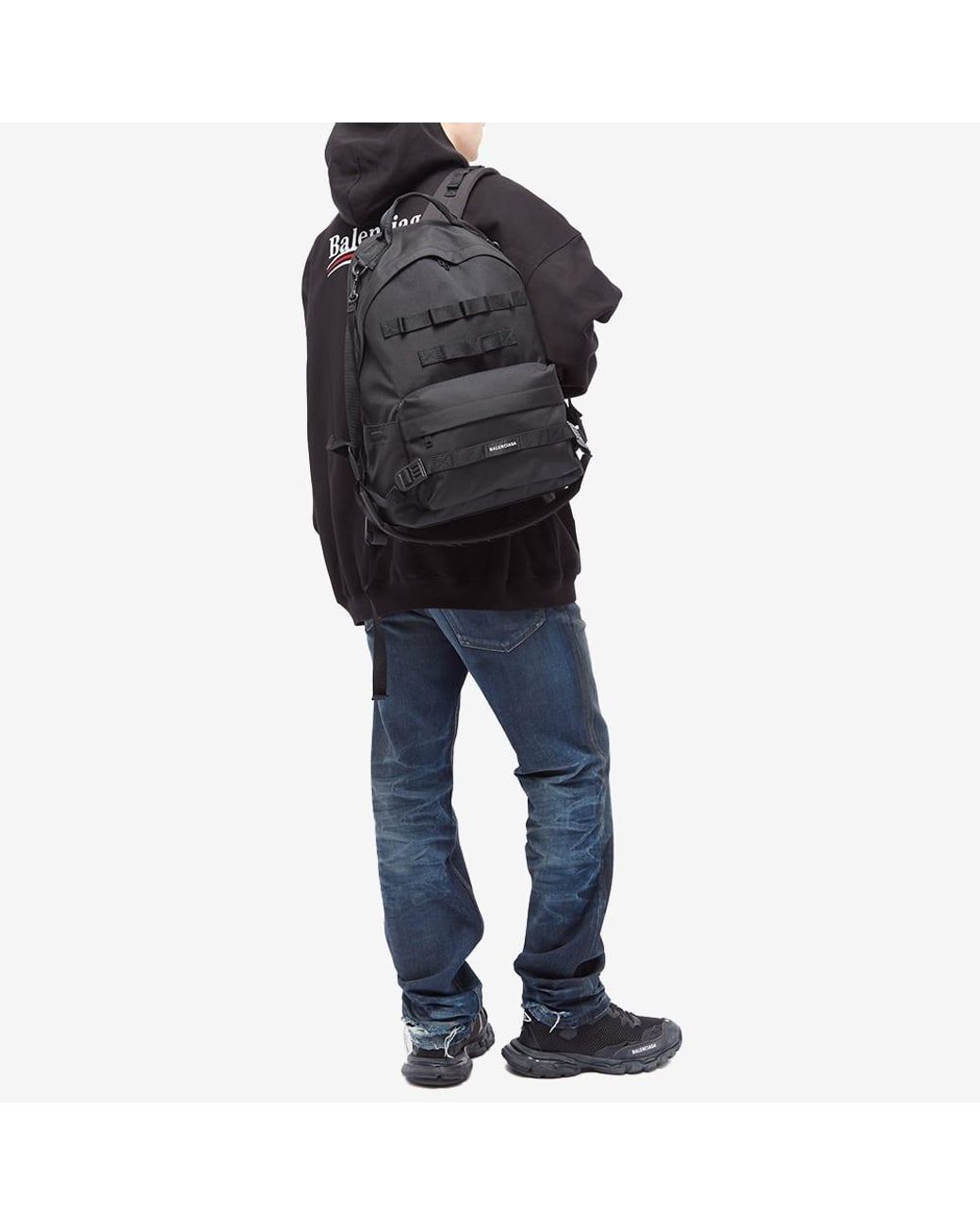 Balenciaga Army Backpack in Black for Men | Lyst