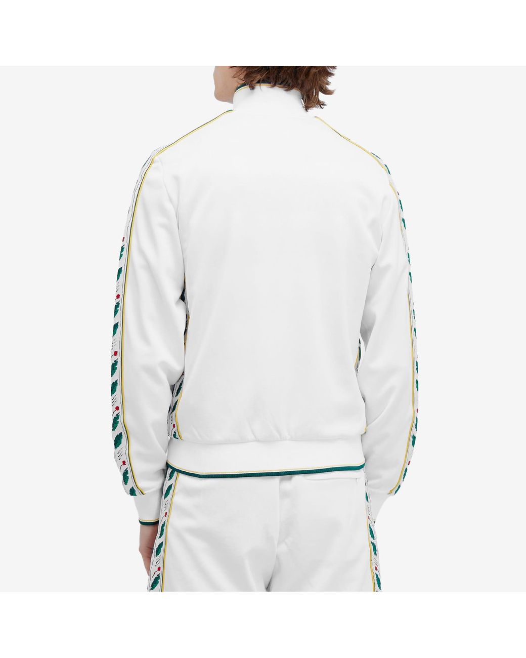CASABLANCA Laurel Track Jacket in White for Men | Lyst