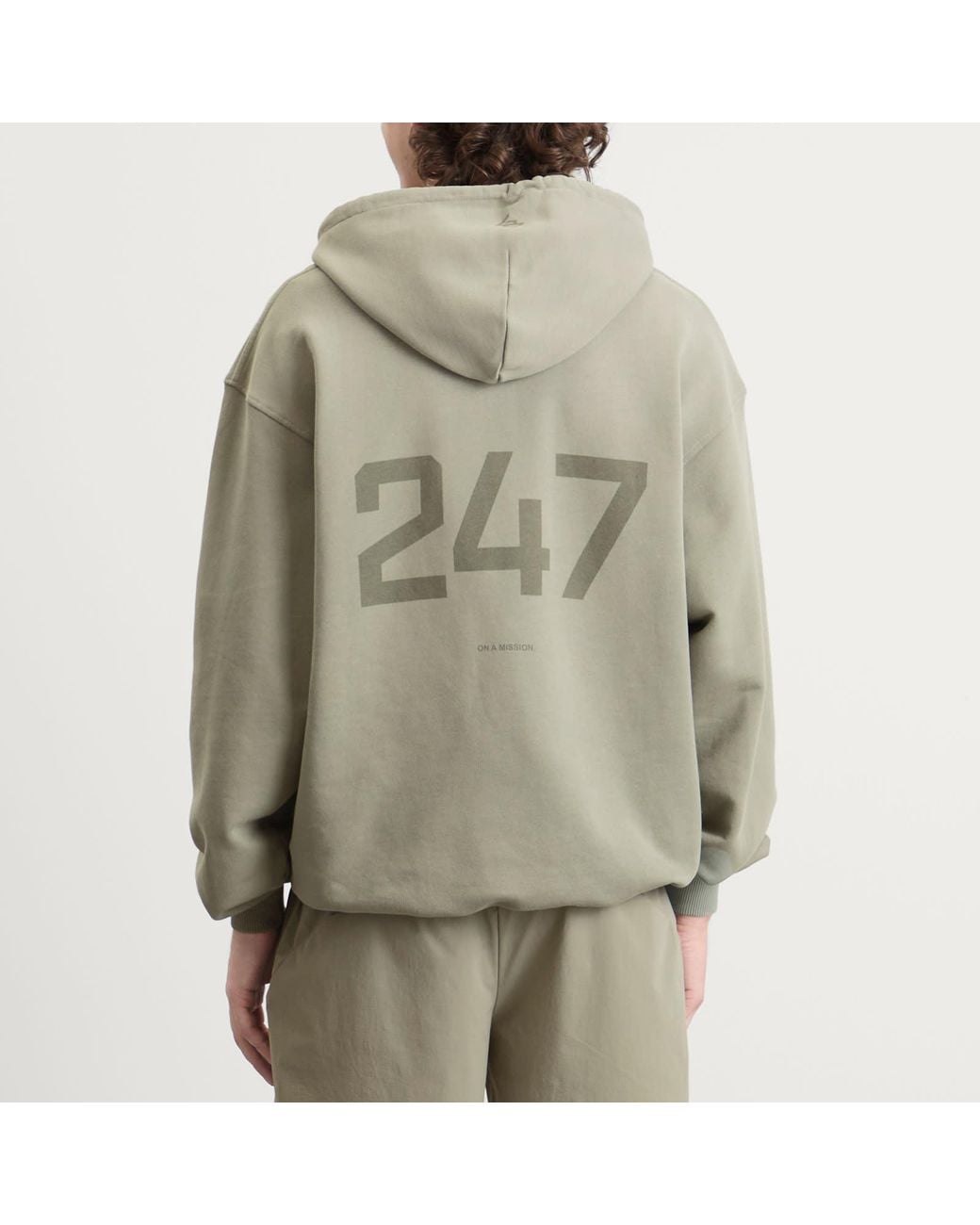 REPRESENT 247 Green Oversized Hoodie for men