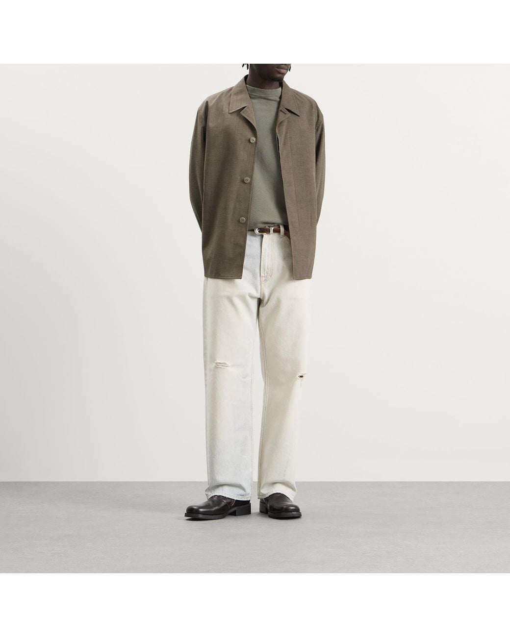 Our Legacy Green Flowy Fleck Wool Pack Blazer for men