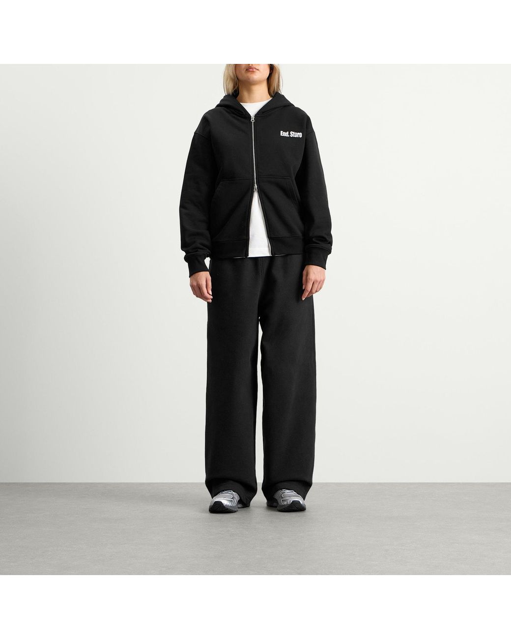 END. Black Newcastle Zip Hoodie