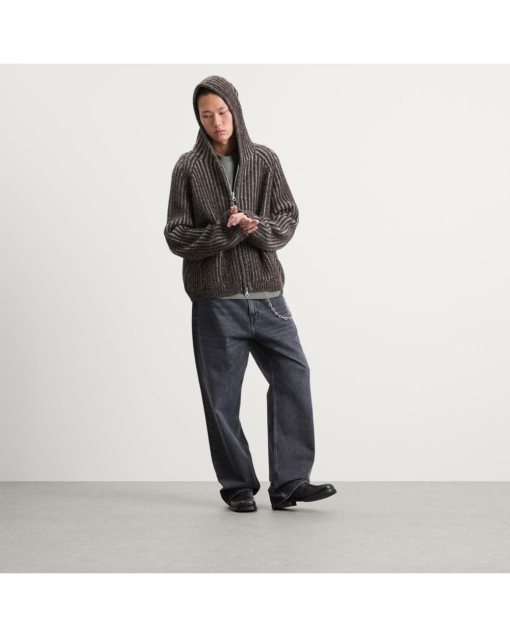 Our Legacy Gray Level Wool Hood for men