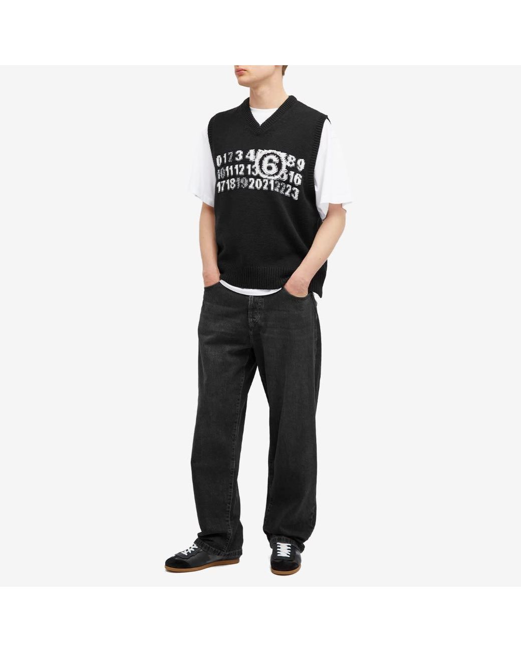 MM6 CALENDAR LOGOINSIDEOUT KNIT VEST ベスト S Mm6 Maison Margiela Knit Vest | eBay