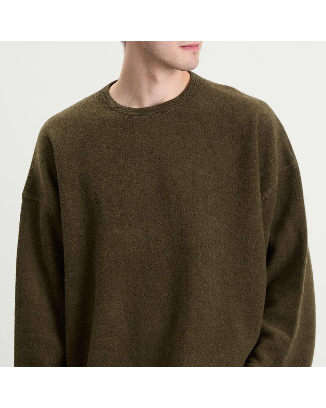 YMC Green Studio Wool Blend Sweatshirt for men