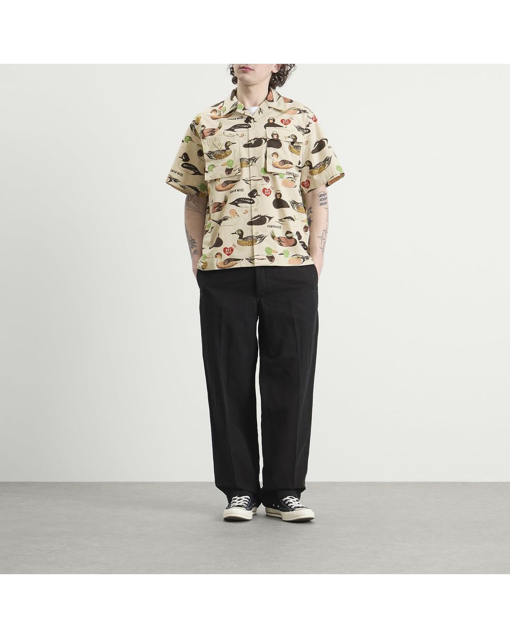 Human Made Natural Decoy Duck Printed Shirt for men