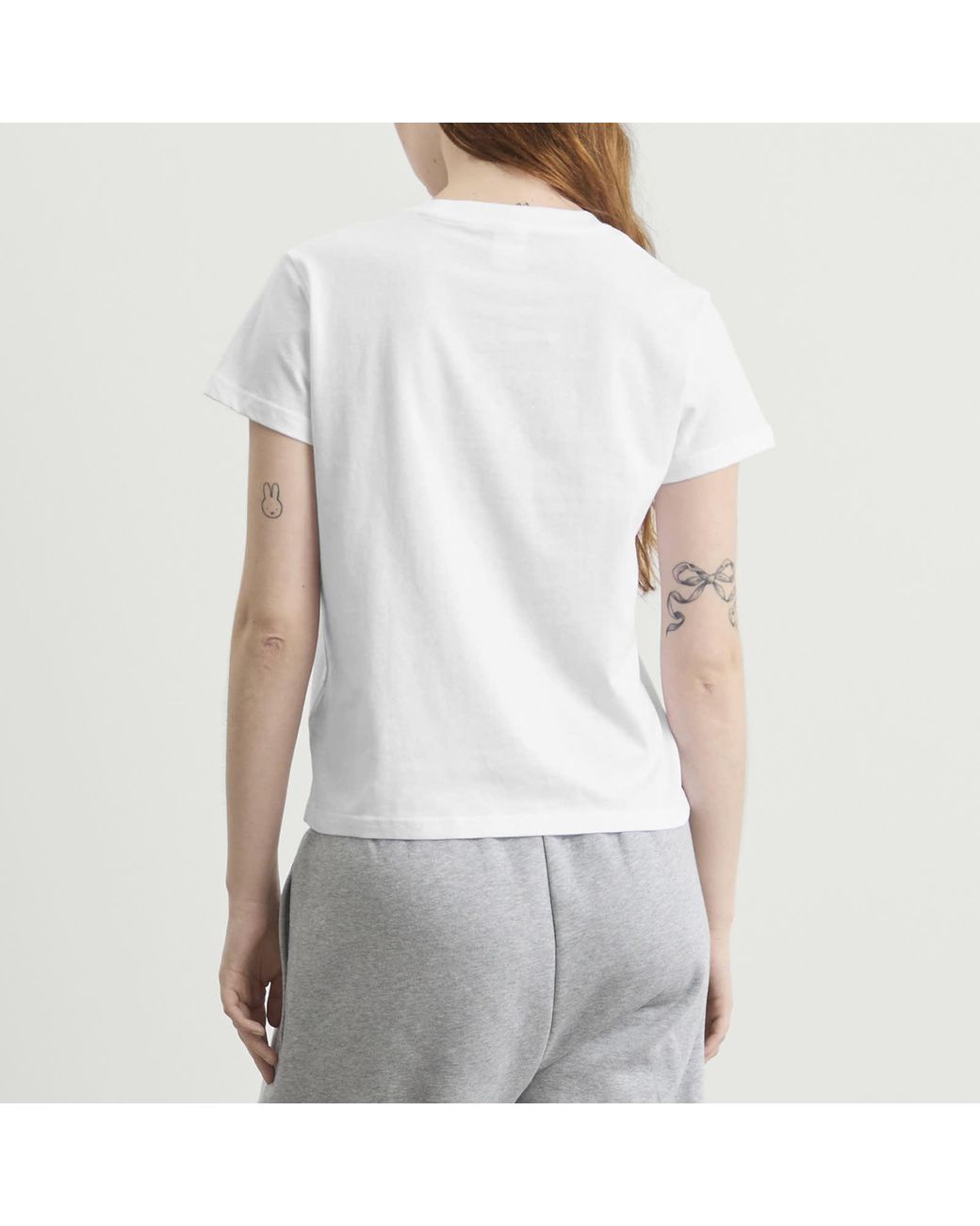 HOMMEGIRLS White X Fruit Of The Loom Classic T-Shirt