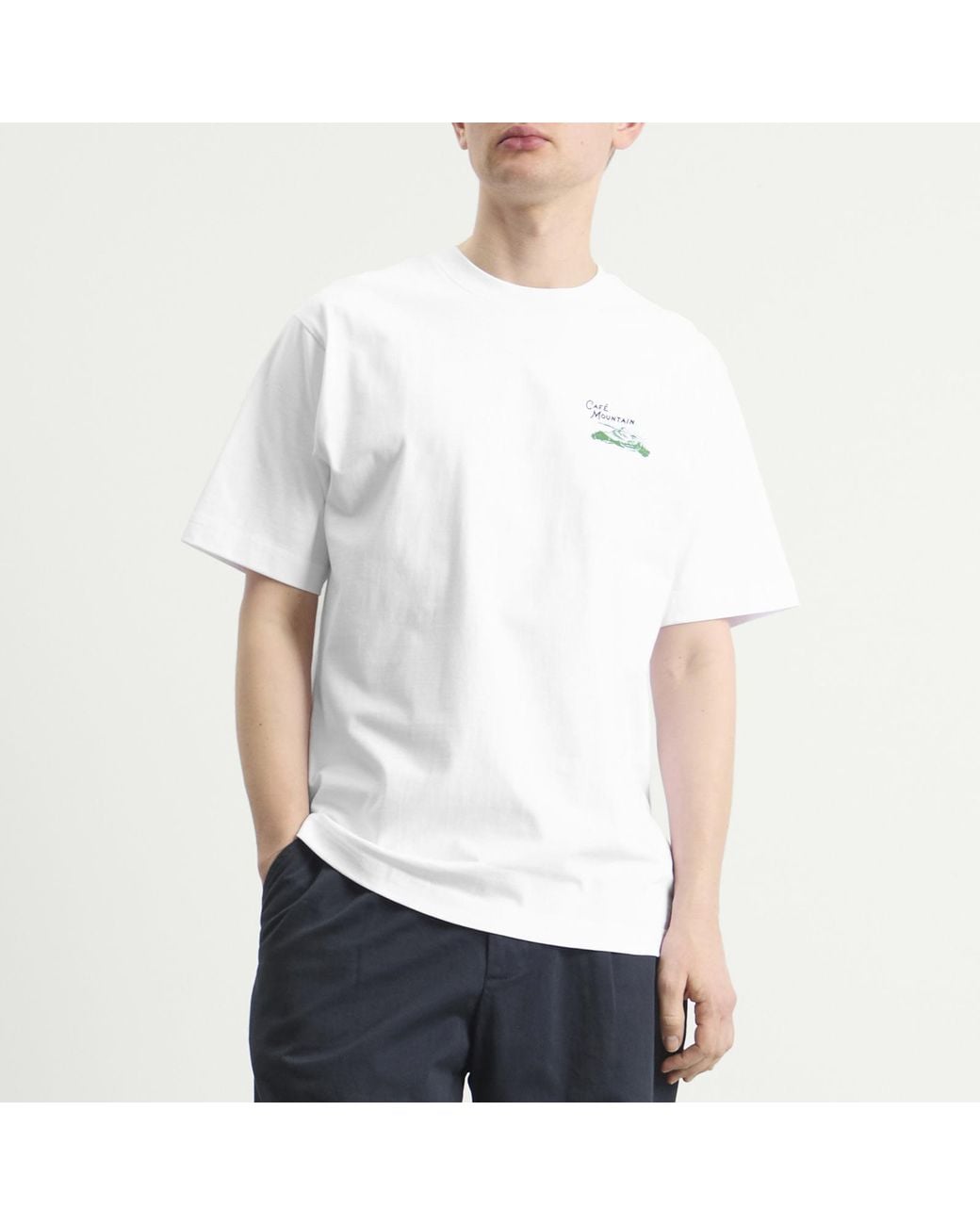 Cafe Mountain White Legacy T-Shirt for men