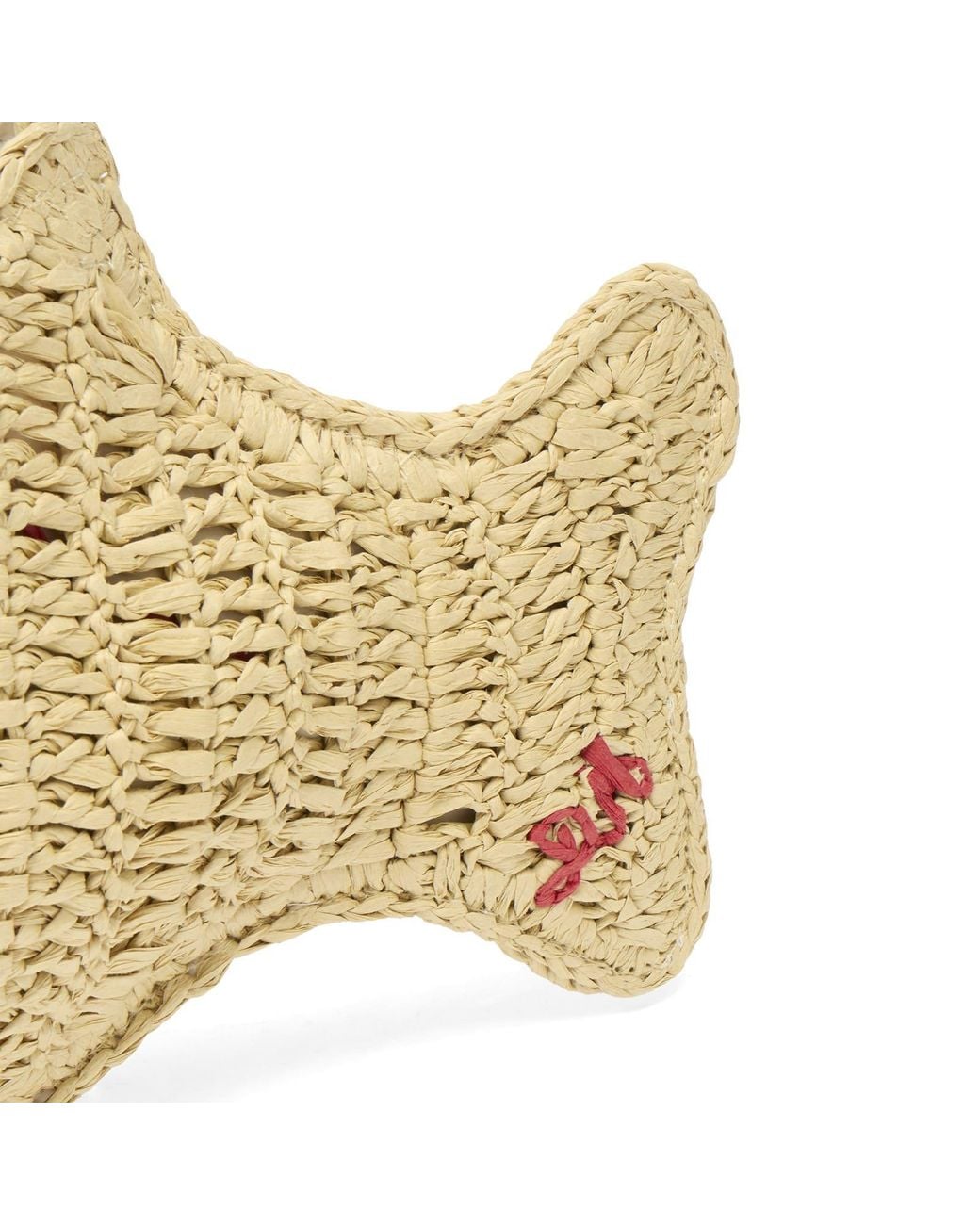 Damson Madder Metallic Raffia Fish Bag