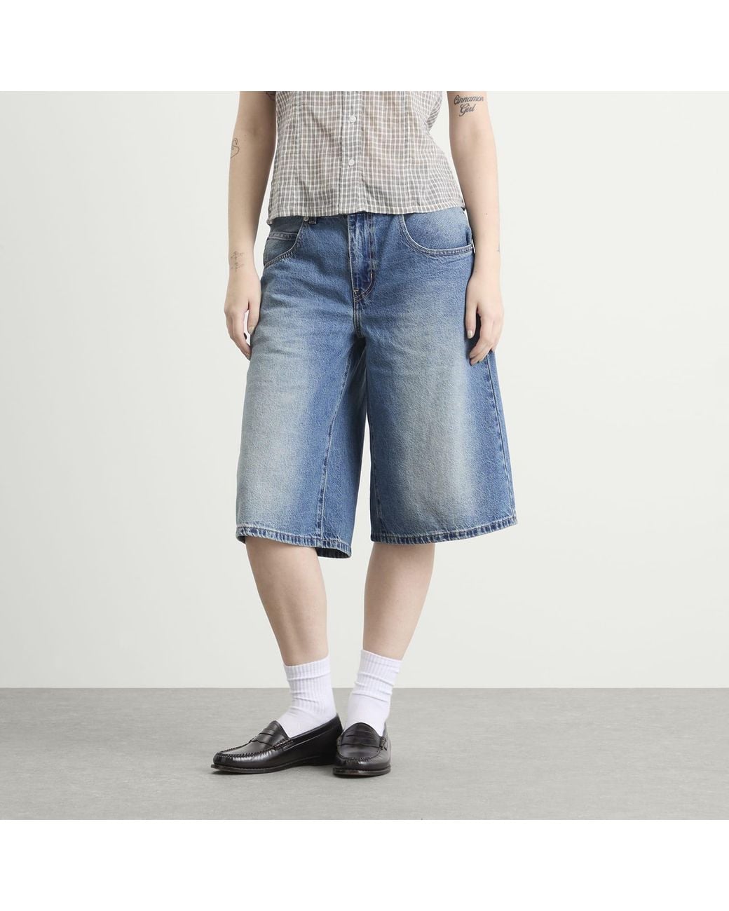 Levi's Blue Super Baggy Jorts