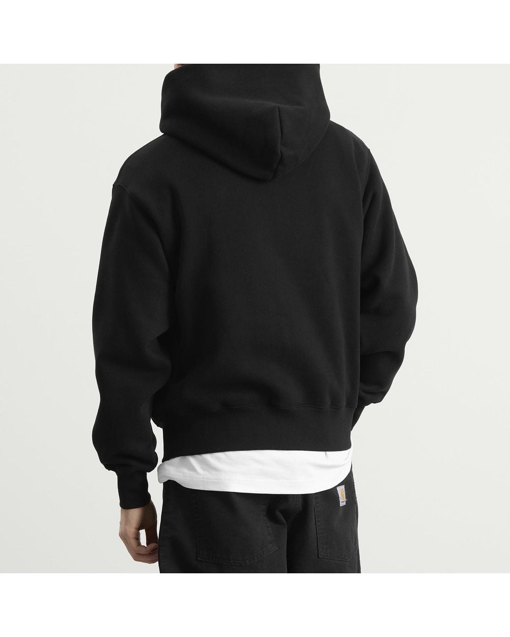 Pleasures Black Impact Zip Hoodie for men