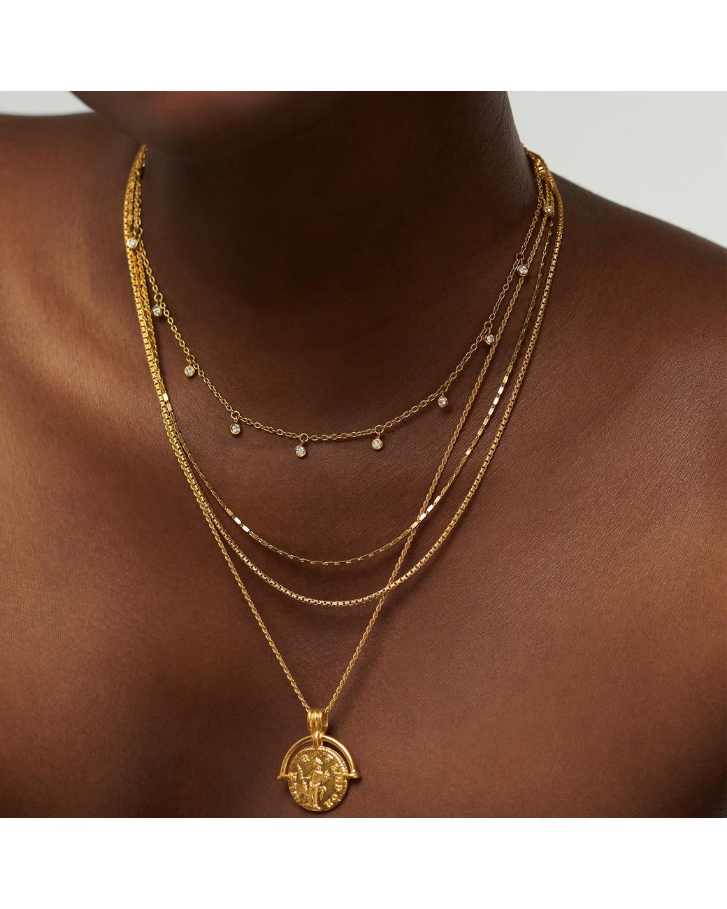 Missoma Metallic Interstellar Drop Choker