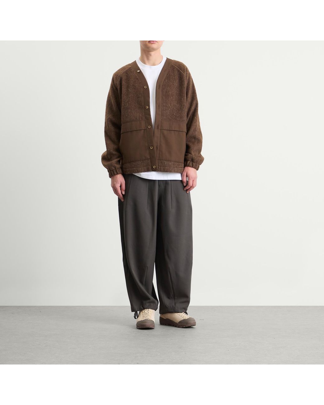 Merely Made Brown Berkut Cardigan for men