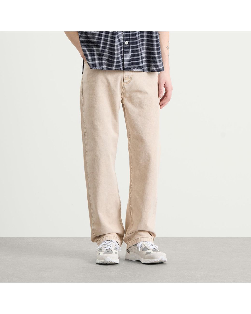 POLAR SKATE Natural 91 Loose Straight Jeans for men