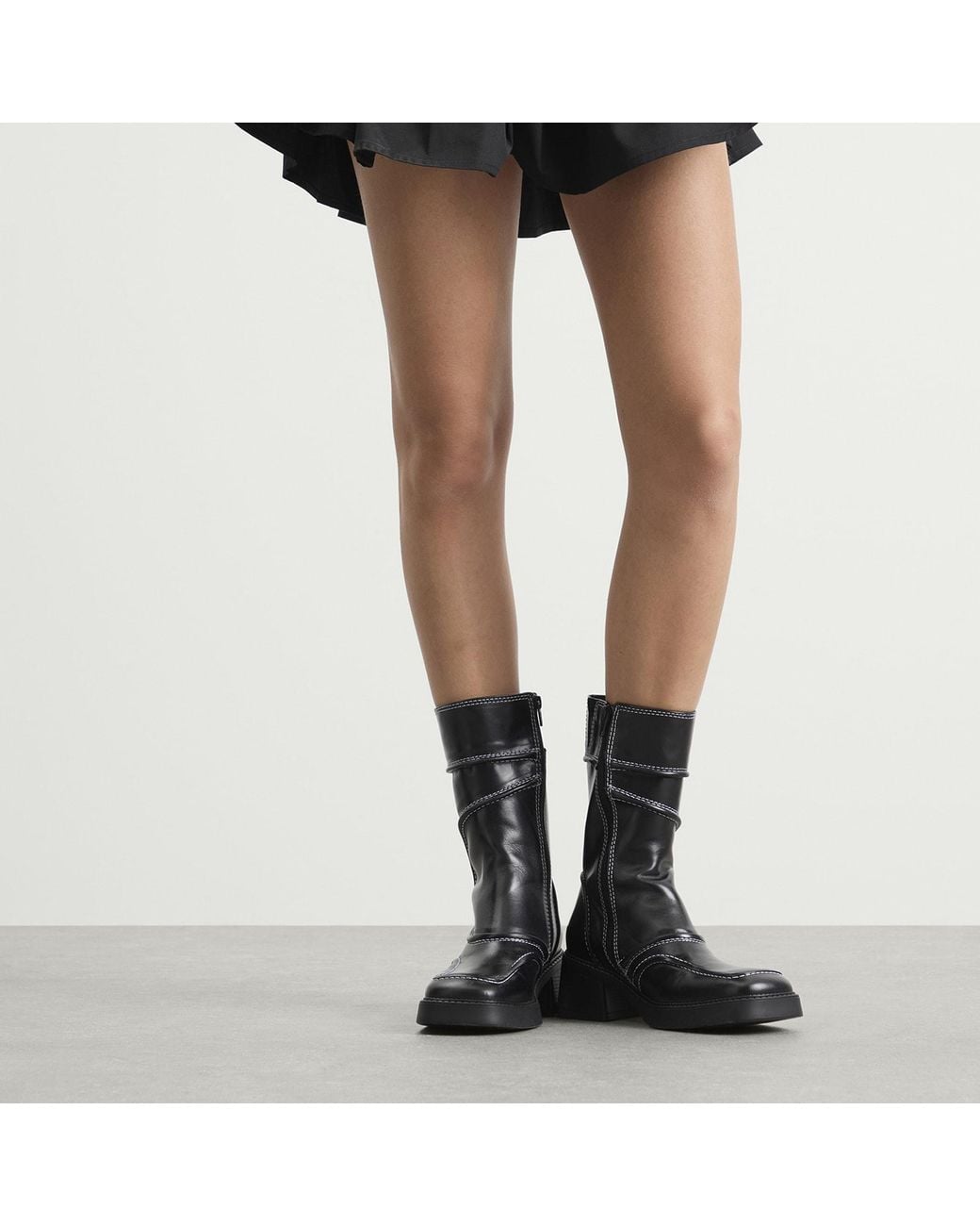 Miista Black Malene Patent Boot