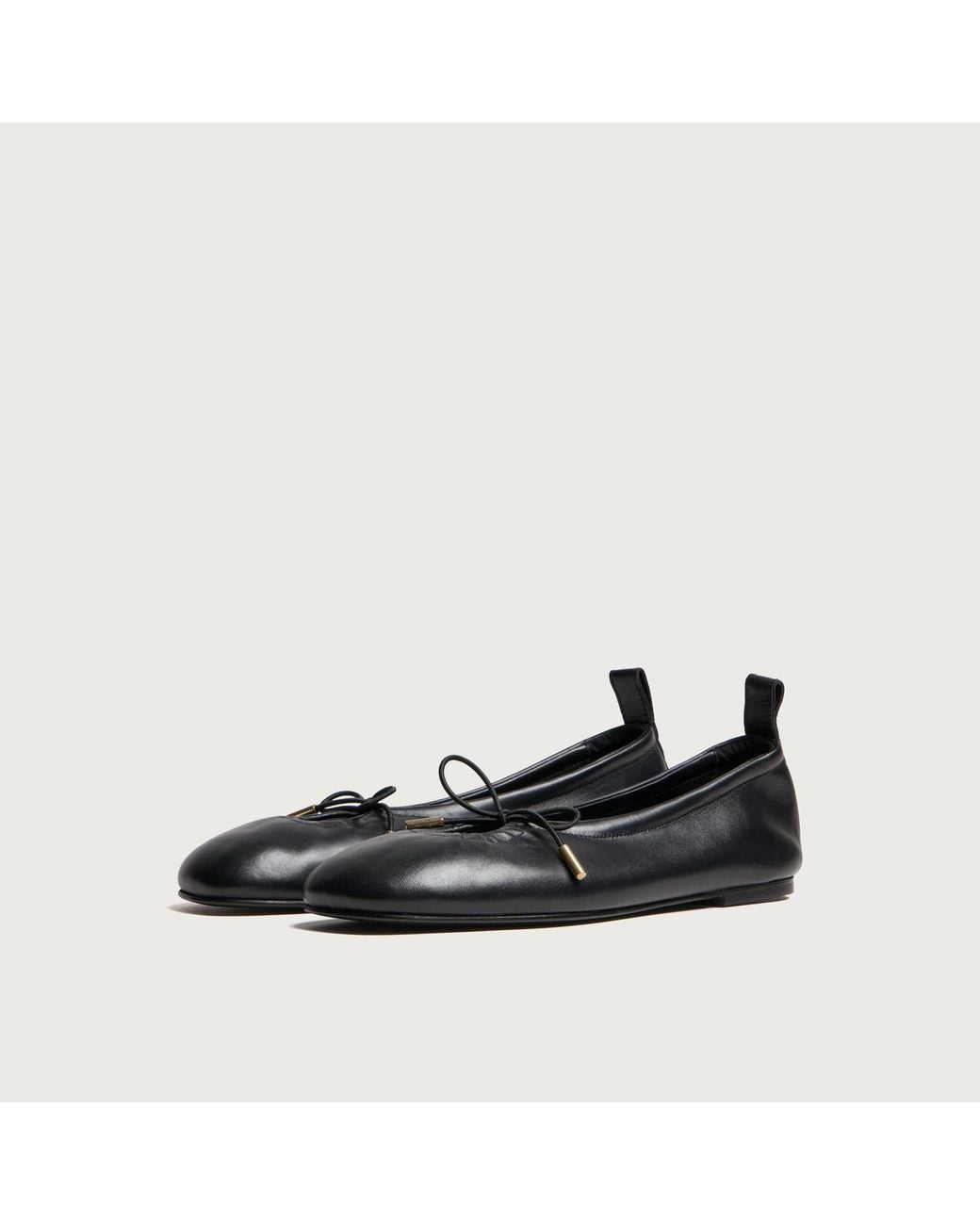 Alohas Black Rosalind Leather Ballet Pumps
