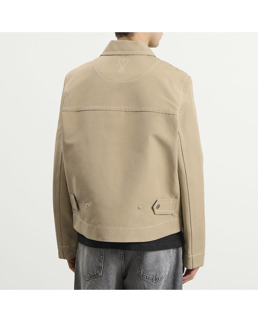 AMI Natural Zipped Jacket for men