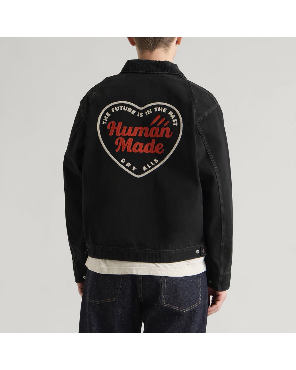 Human Made Black Zip Work Jacket for men