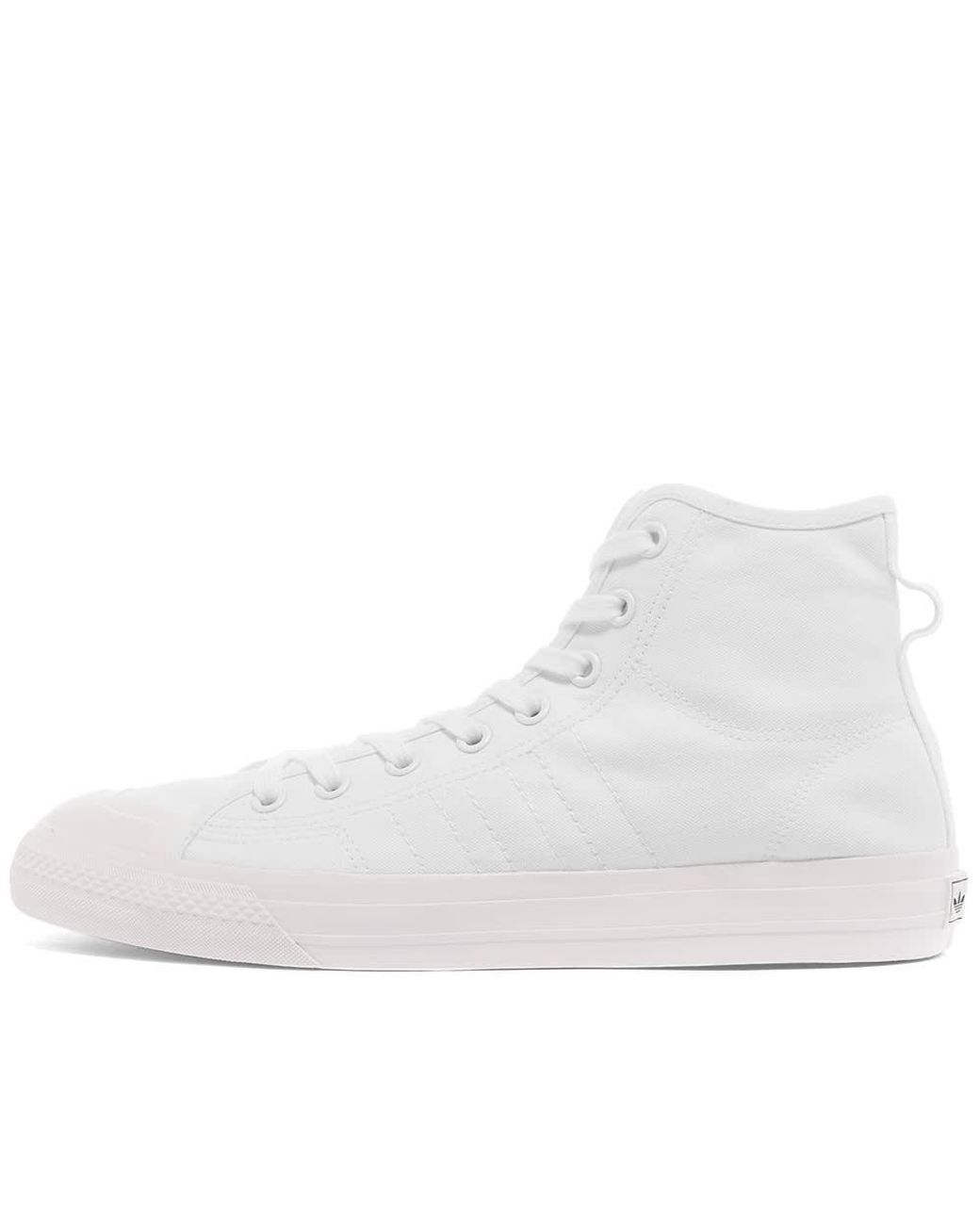 adidas Nizza Rf Hi Top Trainers in White for Men | Lyst