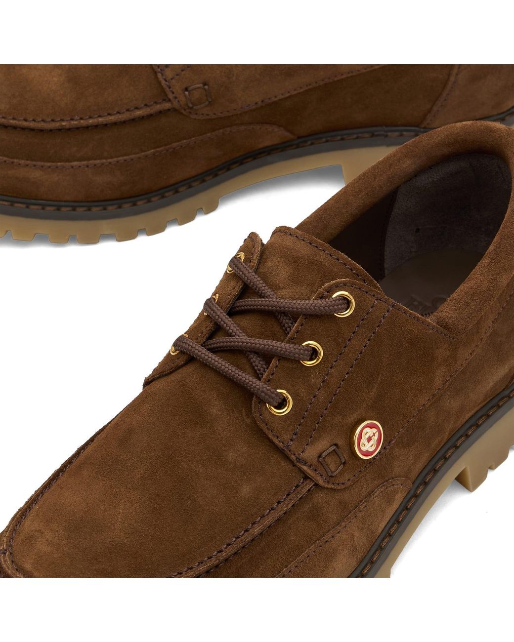 Casablanca Brown Hideki Boat Shoe for men