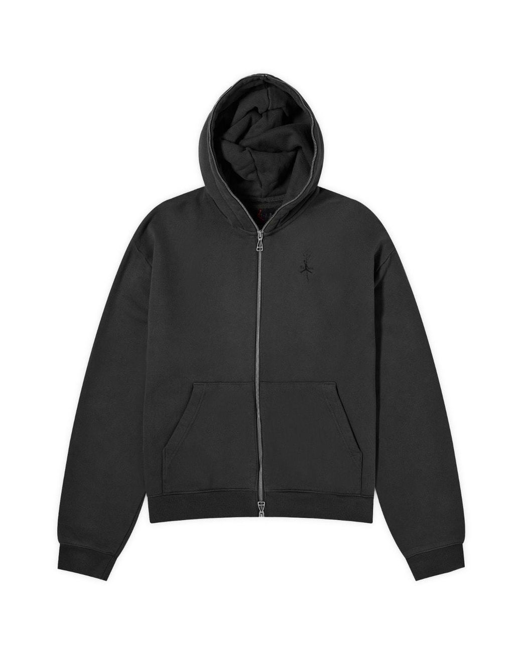 Nike X Travis Scott Jumpman Jack Full Zip Hoodie in Black