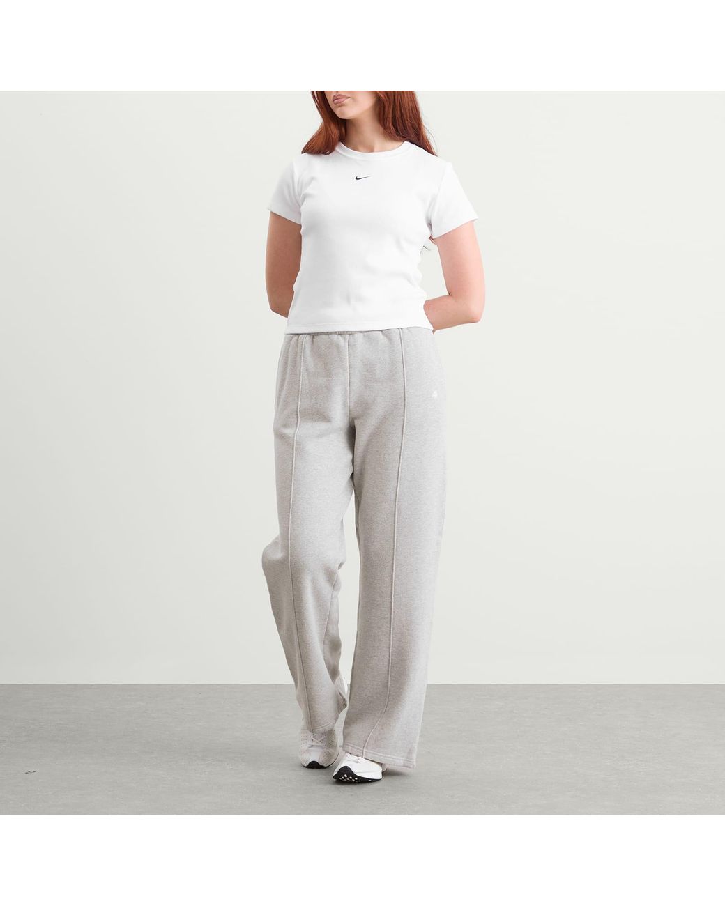 Nike White Tight Ribbed T-Shirt