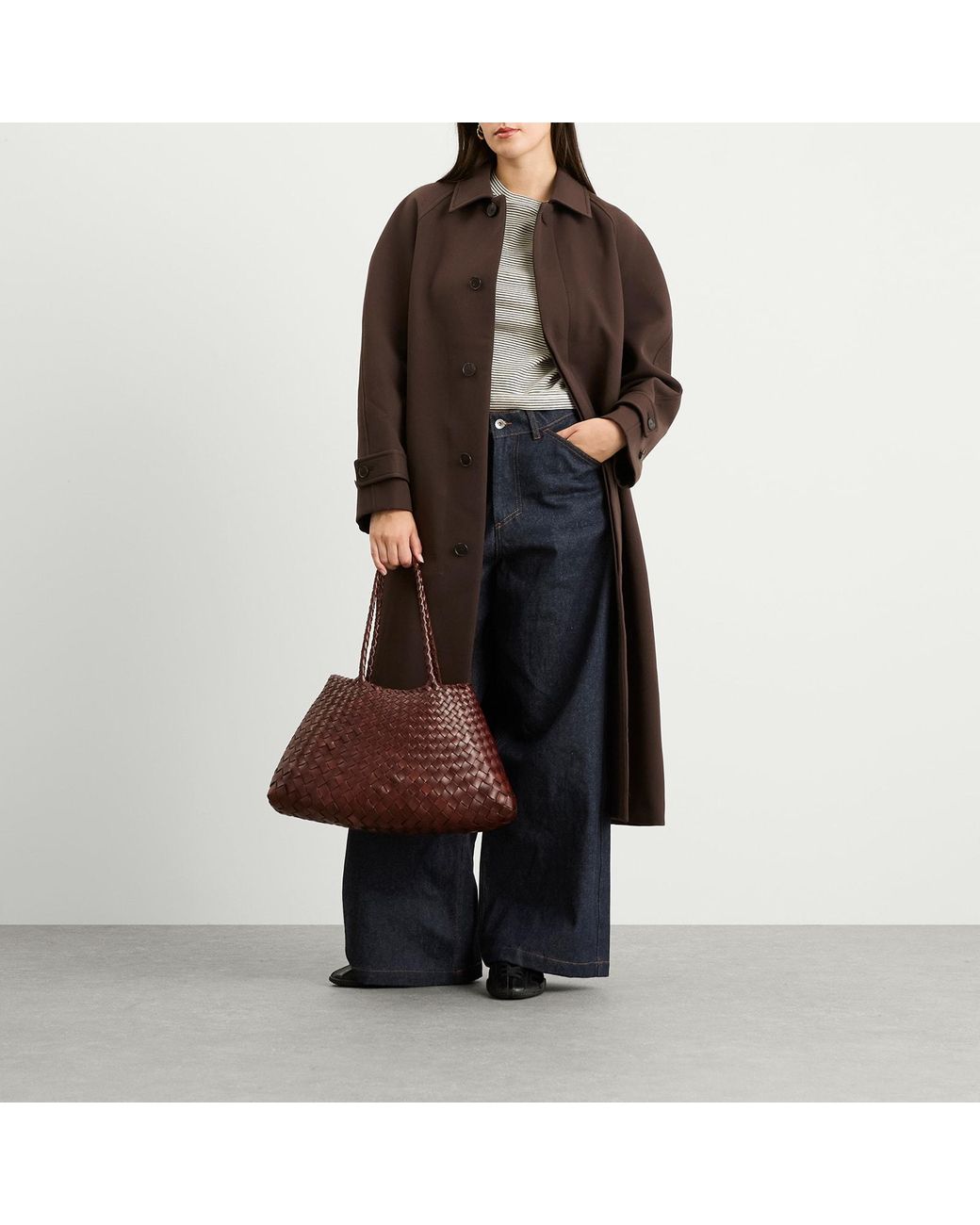Dragon Diffusion Brown Santa Croce Large Bag