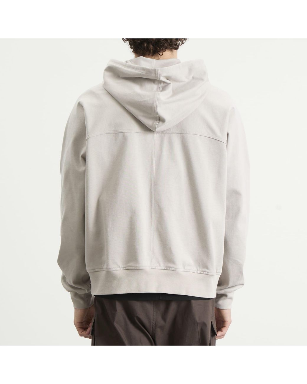 Rick Owens Natural Zip Hoodie for men