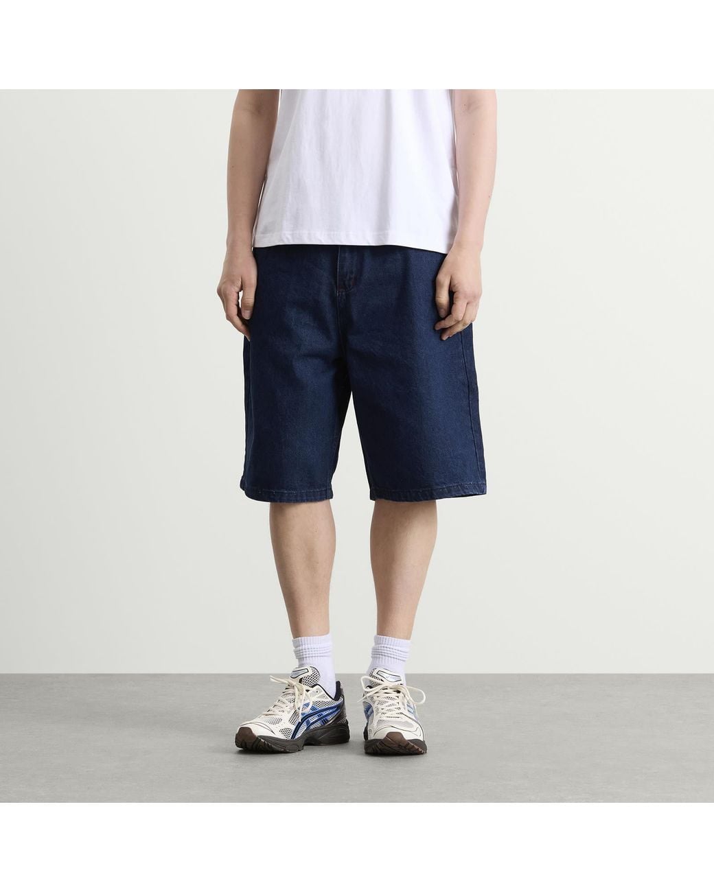 Butter Goods Blue Drummer Baggy Denim Shorts for men