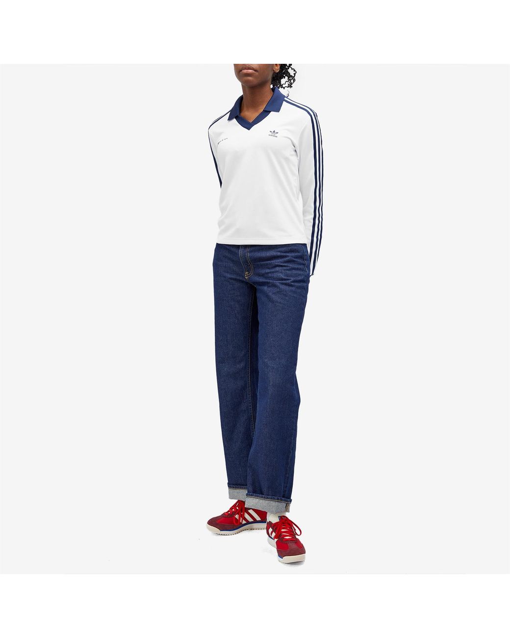 adidas X Sporty & Rich Long Sleeve Soccer Jersey in Blue | Lyst